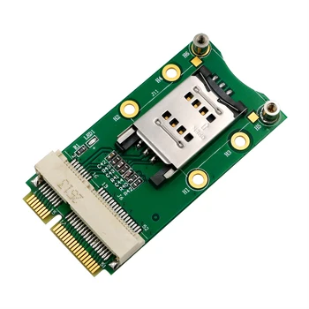 Адаптер MinMini PCI-E със слот за SIM карта 3G/4G, WWAN LTE, държач за SIM карти GPS с панти капак