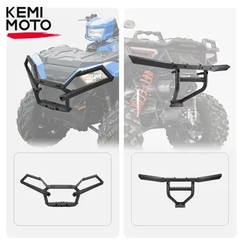 Предна Задна броня квадроцикла KEMIMOTO е Съвместим с Polaris Sportsman 850 Sportsman XP 1000 2017-2023 Защитно четка #2882020