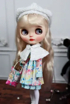 Индивидуална кукла Blyth от ръчно изработени Jointed body се продава кукла и облекло (без обувки) с подобни коса