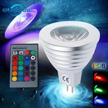 Цветни RGB led лампа MR16 led лампа, лампа-светкавица с дистанционно управление, KTV, Нощен клуб, Бар, Настроението, Лампа за осветление на Глобус