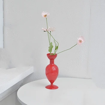 Стъклена ваза за цветя за дома, Стъклена Ваза за цветя террариумов, Маса за декорации, Ваза за растенията ръчно изработени