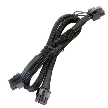 18AWG кабел ВИДЕОКАРТИ, захранващ кабел, 6 + 2Pin удължителен кабел конектори видео карта-75 cm 80 cm