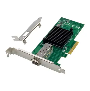 X520-SR1 10G SFP + Сървър Оптична Мрежова карта 82599EN С Чип PCIE X4 с Един Оптичен порт Мрежова карта