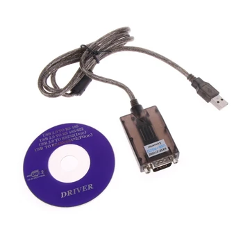 USB 2.0 Кабел-адаптер за преобразуване на устройства със сериен порт USB 2.0 в RS232 RS-232 DB9 COM, Prolific PL2303