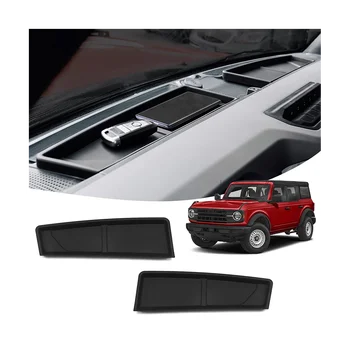 Подложка за арматурното табло на автомобила 2021 2022 Ford Bronco 2/4 Врати Аксесоари Подложка За Арматурното табло Кутията Тава TPE Dash Pad liner четки Protector