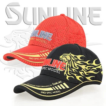 Регулируема риболовна шапка Sunline, мъжки бързосъхнеща шапка с дишаща мрежа, солнцезащитная риболовна шапка, спортна бейзболна шапка за спортове на открито