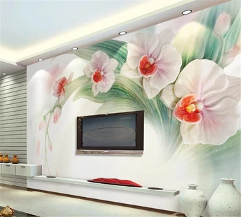 beibehang Индивидуални тапети 3D стерео красив модерен цвете прясна щампована 