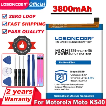LOSONCOER 3800 ма KS40 Батерия За Motorola MOTO E6 Play XT2029 2029-1 2029-2