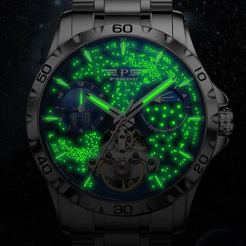 Дизайнерски мъжки часовници, най-добрата марка за луксозни модерни бизнес автоматичен часовник, водоустойчив мъжки механични часовници Montre Homme