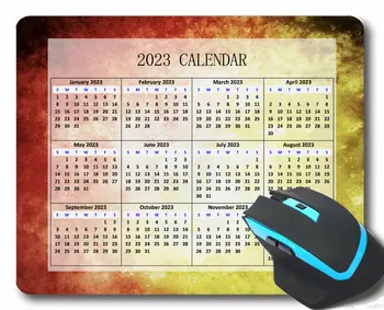 Подложка За мишка с Календара на 2023 Година, Светлинен Клъстер, Тъмен Дим, Мини Гумени Подложки За Мишки