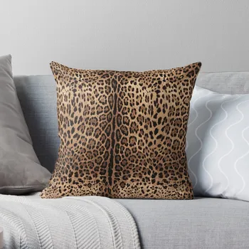 Възглавница от кожа с леопардовым принтом, декоративна възглавница, мека мебел възглавница