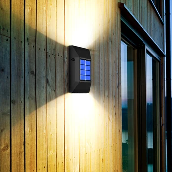 Z20 6LED Слънчева Светлина Украса на Градината Мощен Външен водоустойчив, с монтиран на стената лампа със слънчева енергия Слънчевата Светлина светлина Улица Лампи за Сигурност