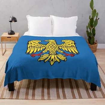 Флаг Фриули, Италия, Носимое пушистое плюшевое одеяло от шерпи с цип