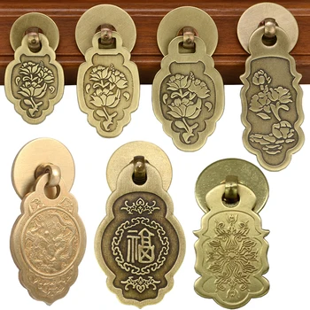 Китайски старинни дръжка с пръстен за чекмедже; Мебели за дома врата копчето; Обков; Класически гардероб; шкаф за Обувки-купе във винтидж стил