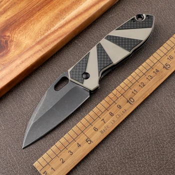 Преносим G10 дръжка 8Cr14Mov джобен нож за оцеляване остър открит на къмпинг, лов и самозащита EDC инструмент 2440 плодов сгъваем нож
