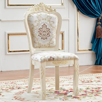 Трапезария стол в европейски стил, удобни ежедневни плат от масивно дърво, дизайн на нокти, хотелско конферентен стол, стол за грим, табли за mahjong