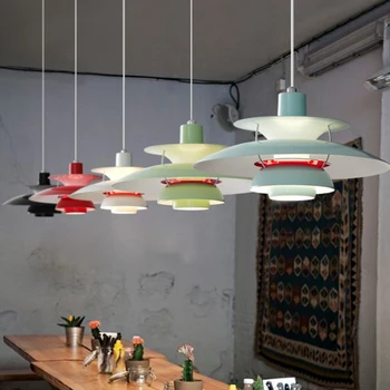 Висящи лампи за дневна E27 Крушка на Едисон, осветление, бар, трапезария, кухня, окачен лампа, модерни таван с осветителни тела, окачен лампа