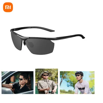 Оригинални спортни слънчеви очила Xiaomi Mijia с извити найлонови поляризационными лещи с висока разделителна способност UV400 за предотвратяване на замърсяване с нефт при шофиране