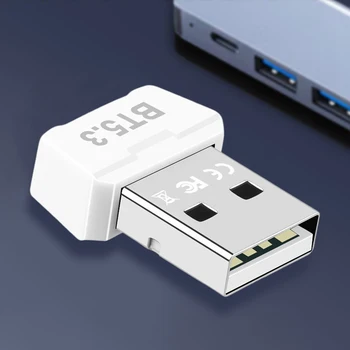 Преносим Безжичен USB адаптер 3 Mbps за PC Говорителя Мишка, Геймпад Bluetooth-Съвместими 5.3 Музикален Аудиоприемник Предавател
