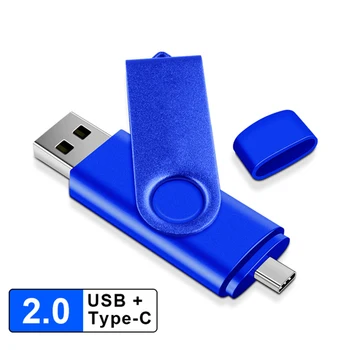 Тип-с 64 GB Ключ Високоскоростен USB Флаш памет OTG Флаш памет 32gb USB-памет Карта с Флаш диск за Android PC/на Колата/на телевизора USB-C 128 gb