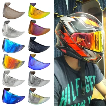 Съвместимост за X15-Z8 RF1400 NXR2 CWR-F2 козирка за лице, на Улицата Мотоциклет шлем, Вятърни генератори, Слънчеви лещи, защита от драскотини R2LC
