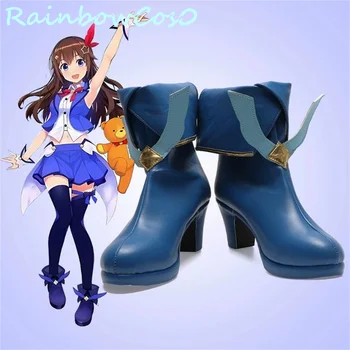 Tokino Sora Виртуален Ютубер VTuber hololive, обувки за cosplay, Играта Аниме, Хелоуин, Коледа, RainbowCos0 W3278