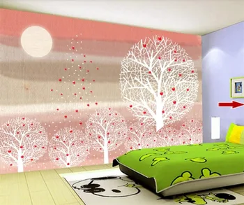 beibehang papel de parede Тапети по поръчка 3d стенописи мультяшное дърво на фон на детска стая на тапети за стените, 3 d papel parede