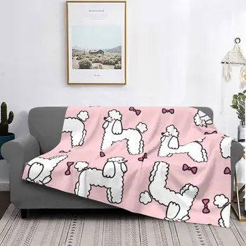Уважаеми Фланелевое Одеяло за кучета-Пудели, Подарък за Любителите на Животни, Страхотно Одеяло за Домашна, Хотелска дивана 200x150 см, Мат