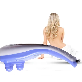 RL - 703 делфините масажът пръчка мини електрически масаж чук многофункционална лента за носене през масажор за врата на вибрация на тялото