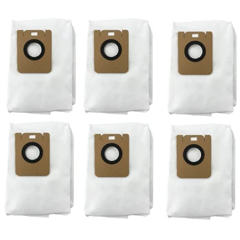 6 бр. Торби за прах за Xiaomi Dreame Bot D10 Plus RLS3D Прахосмукачка, торба за боклук, Резервни части за замяна на