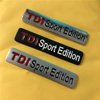 5X Метален Хром Черен Червен TDI Sport Edition Turbo Автомобили Стикер Емблема на Иконата на Етикети за VW POLO GOLF CC TT JETTA GTI TOUAREG