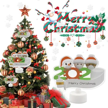 Маска на Дядо Коледа, окачен медальон, Коледна елха, висящи украшения, Коледни украси, окачване, подарък за за вашето семейно парти, окачен подарък
