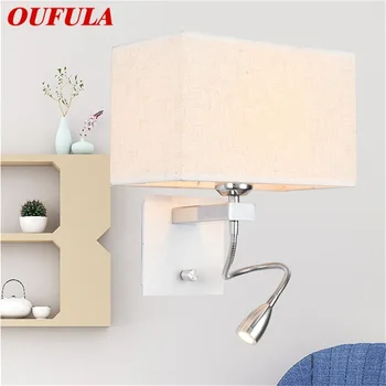 Стенни лампи OUFULA съвременната творческа квадратна форма за помещения, led аплици, лампи за дома: коридор