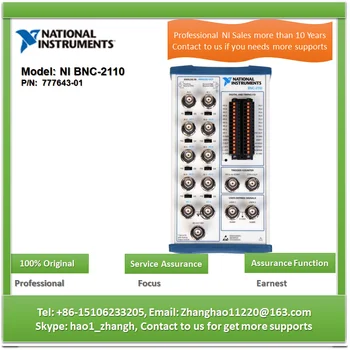 NI BNC-2110 777643-01 Екраниран интерфейсен блок за 68-пинови конектори серии M, S и B.