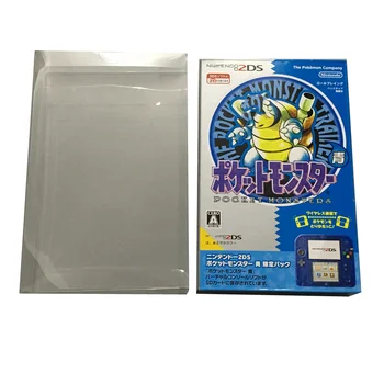 Кутия за демонстрация на колекции за Nintendo 2DS/Pokémon, прозрачни кутии за съхранение на игри, топла обвивка, прозрачен калъф за събиране на