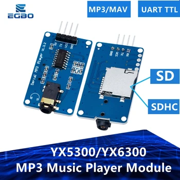 EGBO 1 бр. YX6300 YX5300 UART Управление на Последователен Модул, MP3 Музикален Плеър, Модул За Arduino/AVR/ARM/PIC CF
