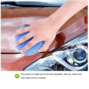 10 бр., гъба за лесно почистване от микрофибър, моющийся за многократна употреба апликатор, полировальный подложка за автомобилни детайли