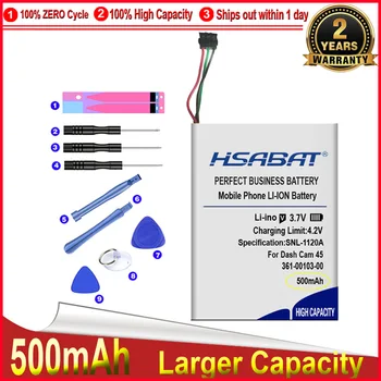 HSABAT 0 Цикъл на 500 ма 361-00103-00 Батерия за Дрехи Dash Cam 45,46,55,56,66 W Дървар за шофиране Взаимозаменяеми Батерия