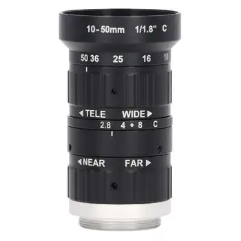 6-Мегапикселова камера, обектив C стена с дължина от 10 мм до 50 мм, ръчна бленда с висока разделителна способност за промишлени камери