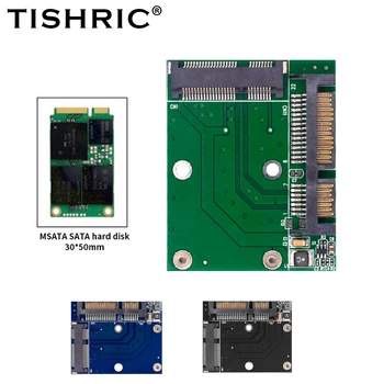 TISHRIC MSATA ДО 22-номера за контакт Адаптер SATA Конвертор Модул Платка Mini Pcie 2.5 Sata SSD За КОМПЮТРИ 6.0 gps, търговия на Едро, Високо Качество