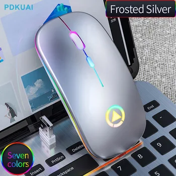 Pc Gamer Безжична тиха Bluetooth мишка 1600 dpi за таблетен компютър MacBook, преносими КОМПЮТРИ, мишки, тънка тиха безжична мишка с 2.4 G