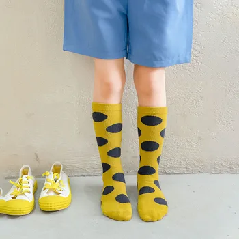 2021 Пролет-лято Нови Детски чорапи от чесаного памук, Трендови Чорапи за момчета, Чорапи За момичета, Дамски Чорапи, Комплект от Чорапи, Високи