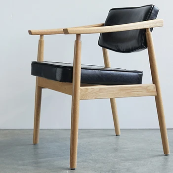 Модерни трапезни столове от изкуствена кожа за ресторант Трапезни столове с подвижна облегалка ретро Мебели за кабинет, Офис столове