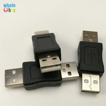 300 бр./лот USB конектор Нов USB 3.0 2.0 A мъжки към штекерному адаптер USB M/M конвертор за принтери, сканнеров и камери