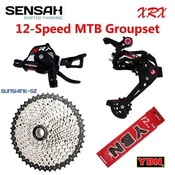 SENSAH XRX 1x12 Способи за Велосипеден скоростния Заден Превключвател SUNSHINE Касета 46T 50T 52T YBN МТБ 12 Speed Groupset 12S Велосипедни Части