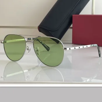 Класически Маркови Поляризирани Слънчеви Очила За Мъже И Жени В Винтажной Овални Рамки, Очила за Нощно Виждане с нитове За Шофиране, Очила с UV400 Gafas De Sol
