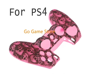 1 бр. за PS4 Pro е тънък контролер с черепа, мек силиконов калъф, защитна дръжка, гумен ръкав, защитна кожа